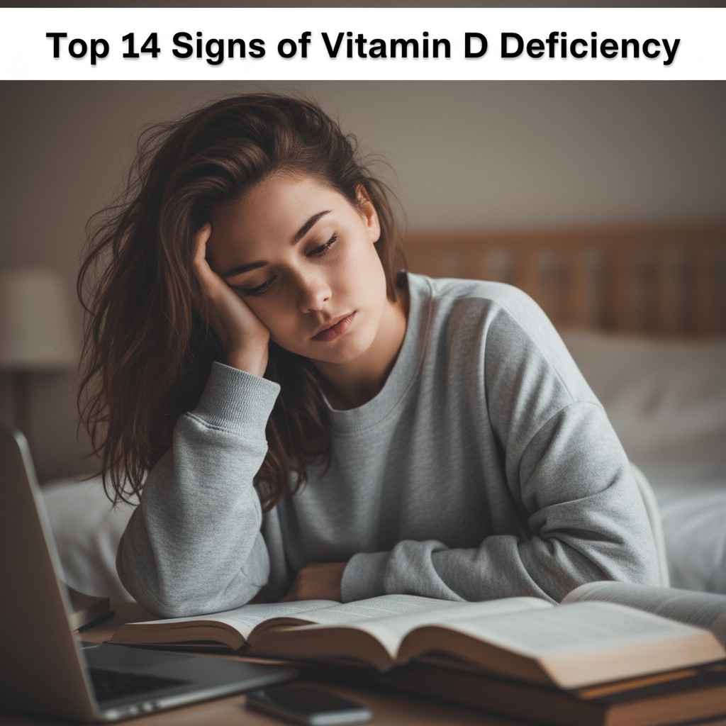What are the top 14 signs of vitamin D deficiency.