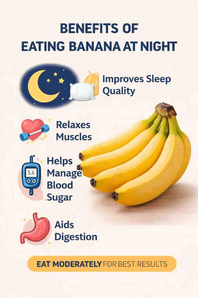 Benefits of Eating Bananas at Night