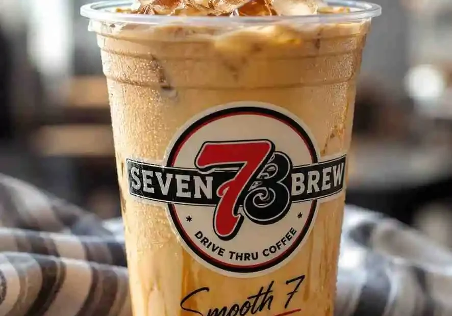 Homemade Smooth 7 7 Brew iced coffee with espresso, white chocolate, Irish cream, milk, and ice