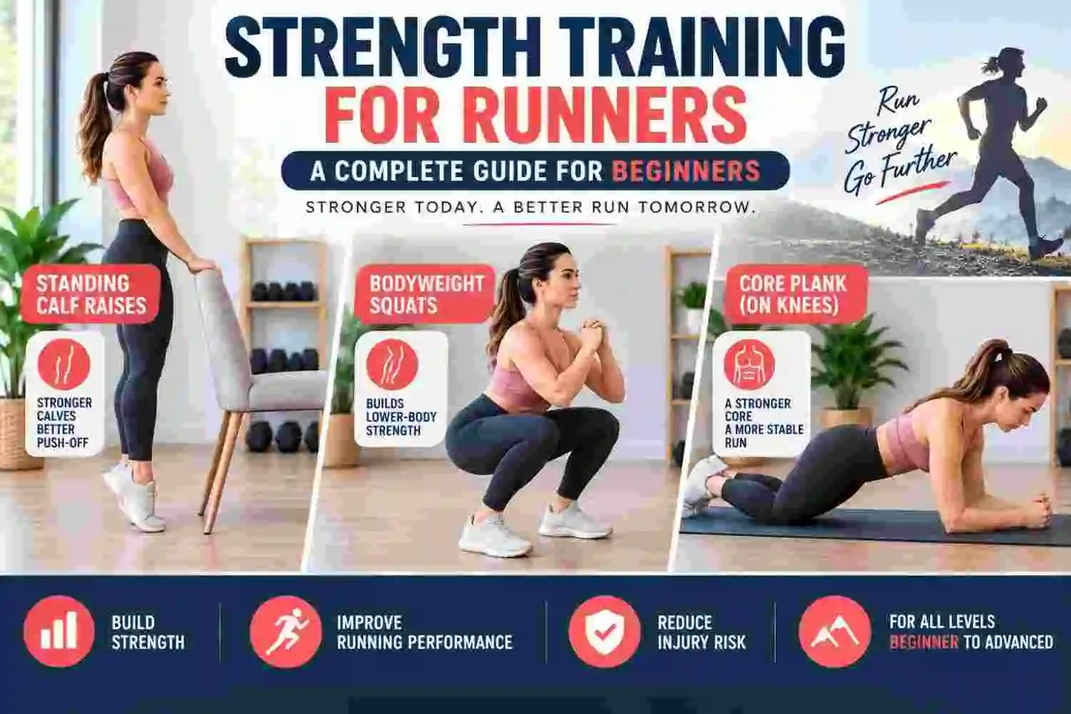 Runner’s strength training guide with beginner-friendly exercises